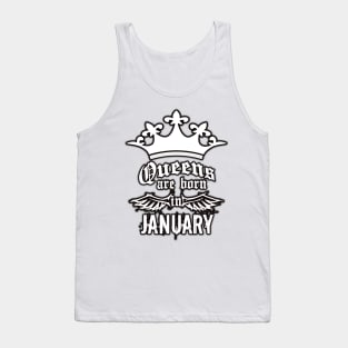 Queens are born in january Tank Top